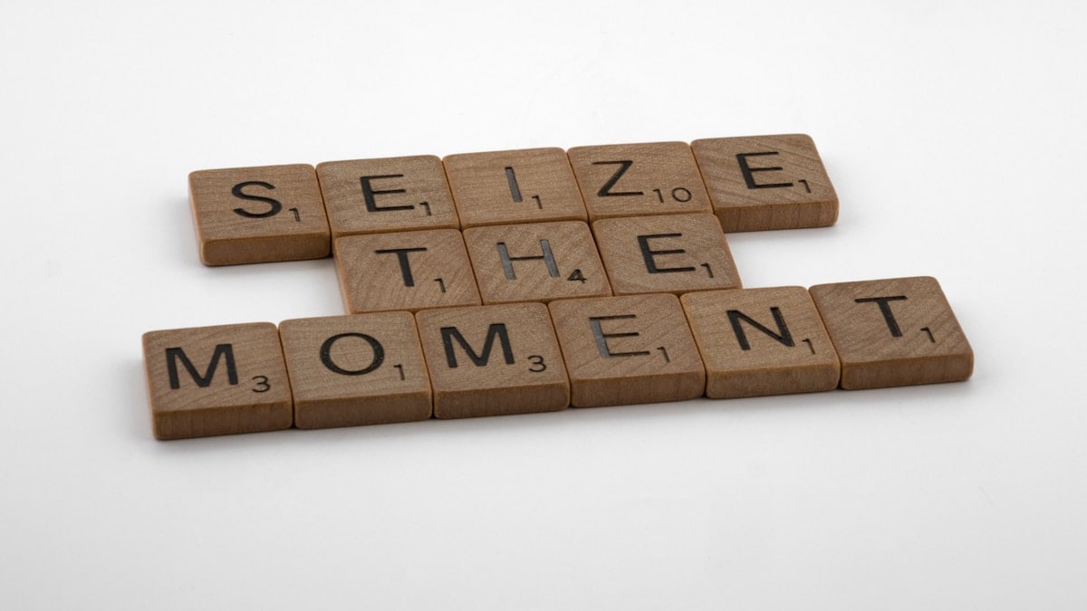 scrabble, scrabble pieces, lettering, letters, wood, scrabble tiles, white background, words, quote, letters, type, typography, design, layout, focus, bokeh, blur, photography, images, image, type, typography, seize the day, seize the moment, carpe diem, carpe momentum, yolo, opportunity, mindfulness, optimism,